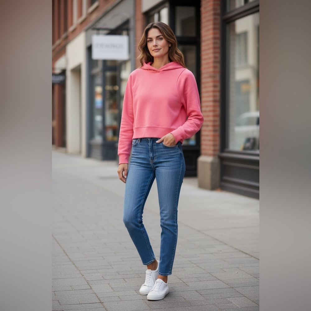 Lululemon Women’s Cropped Hoodie in Coral! Size 10! - Picture 5 of 5